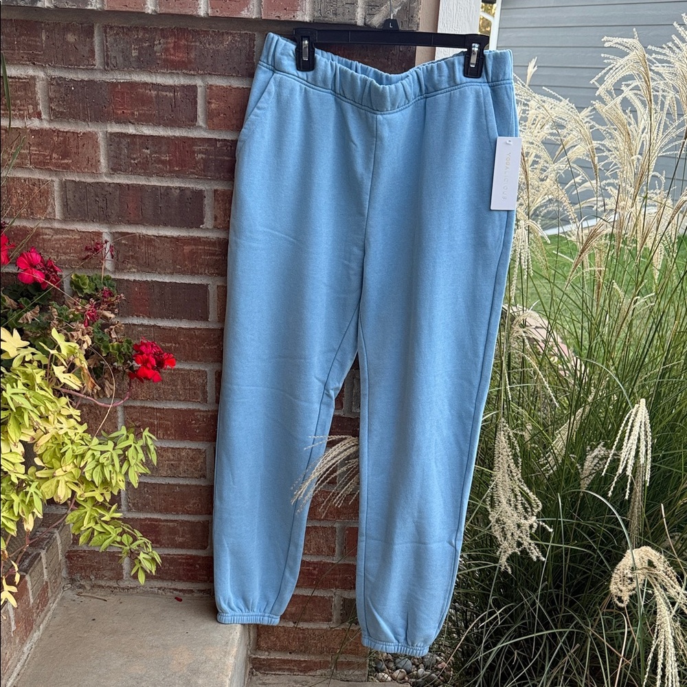 Yogalicious Ladies L Sky Blue ‘Emily’ Joggers NWT
